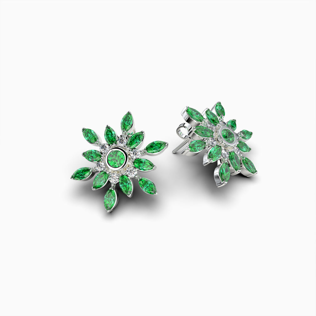 Garnet Tsavorite Earring - Ember