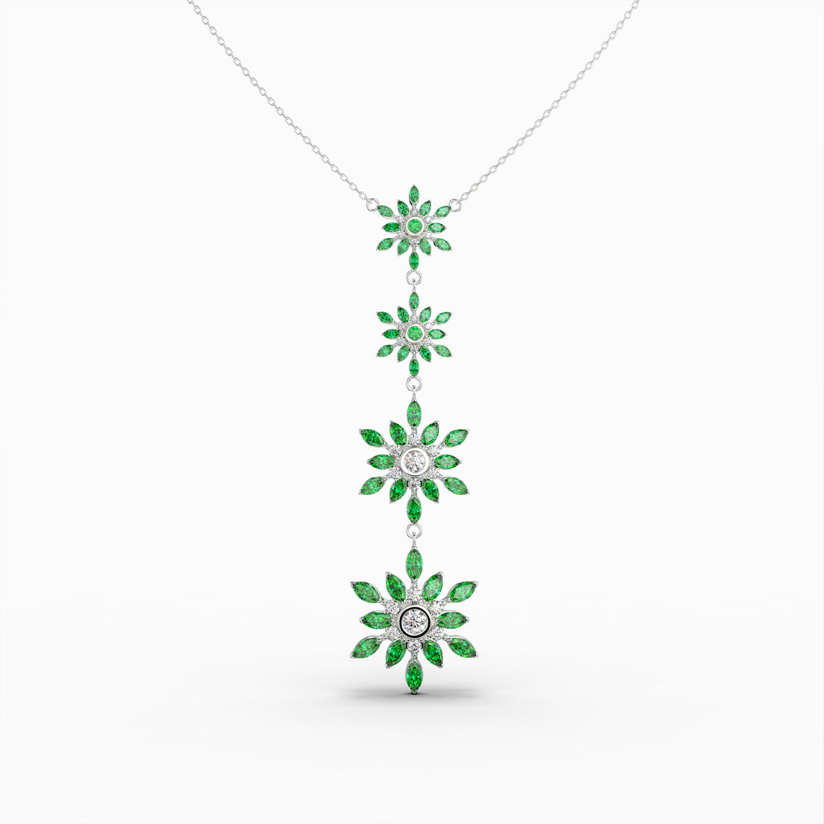 Garnet Tsavorite Necklace - Oaklynn