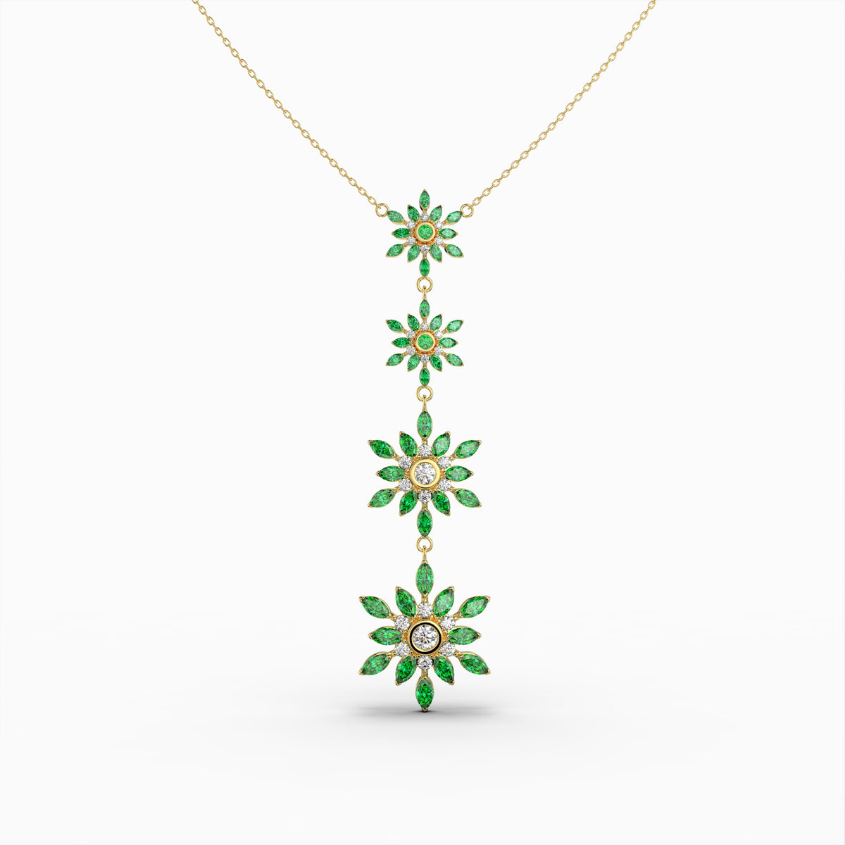 Garnet Tsavorite Necklace - Oaklynn