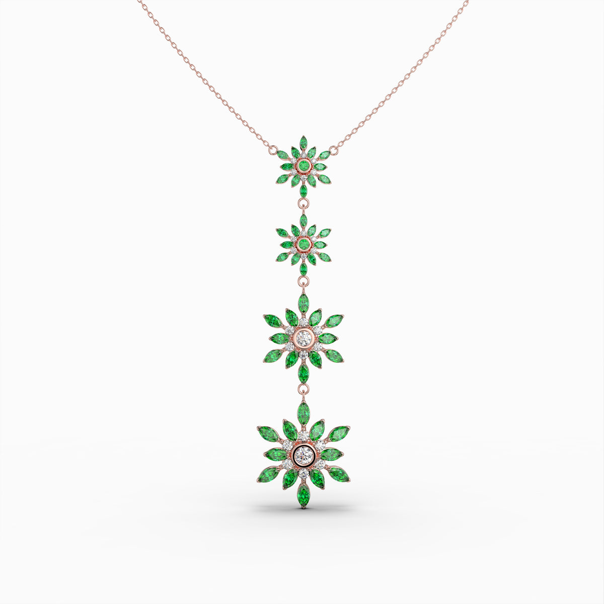 Garnet Tsavorite Necklace - Oaklynn