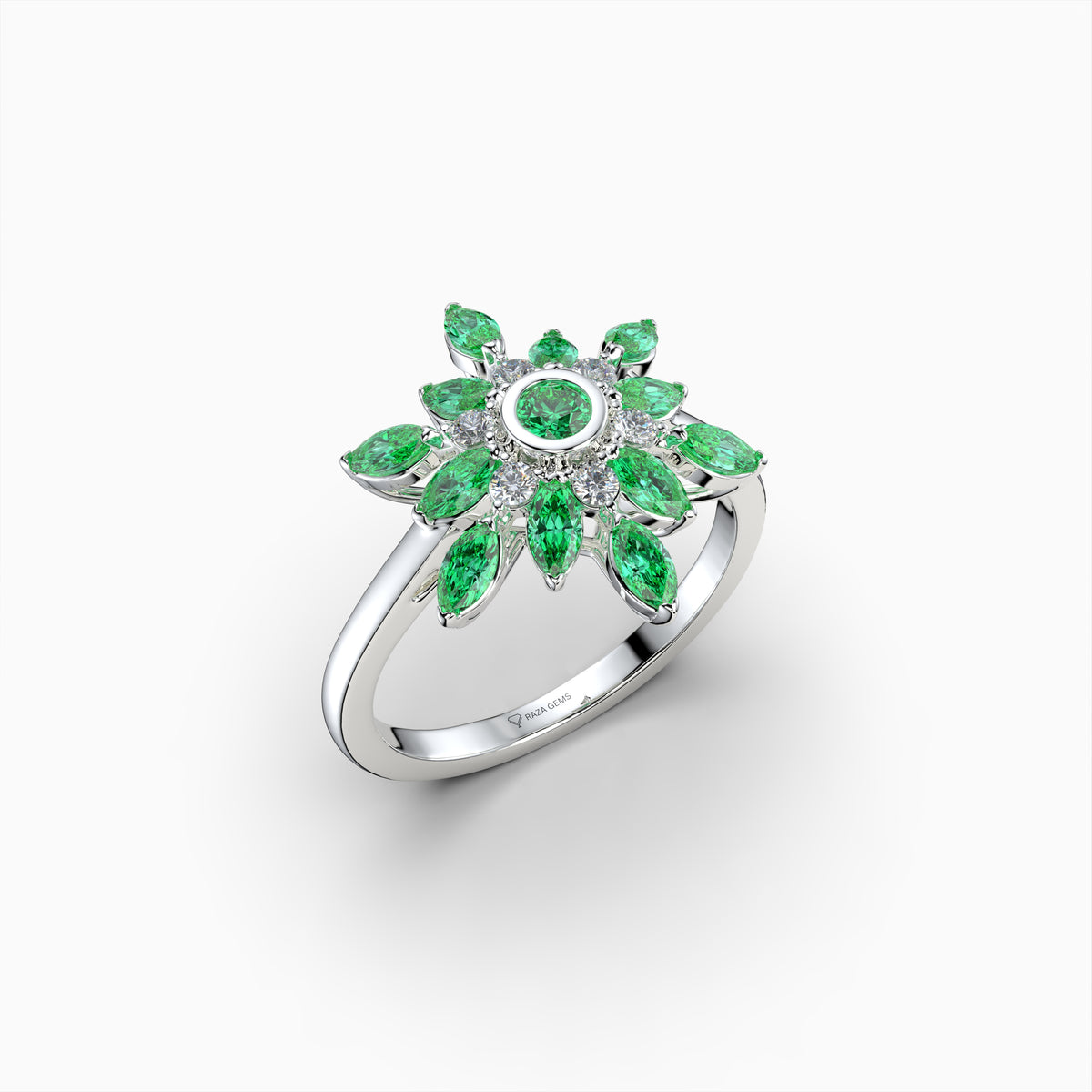 Garnet Tsavorite Ring - Andrea