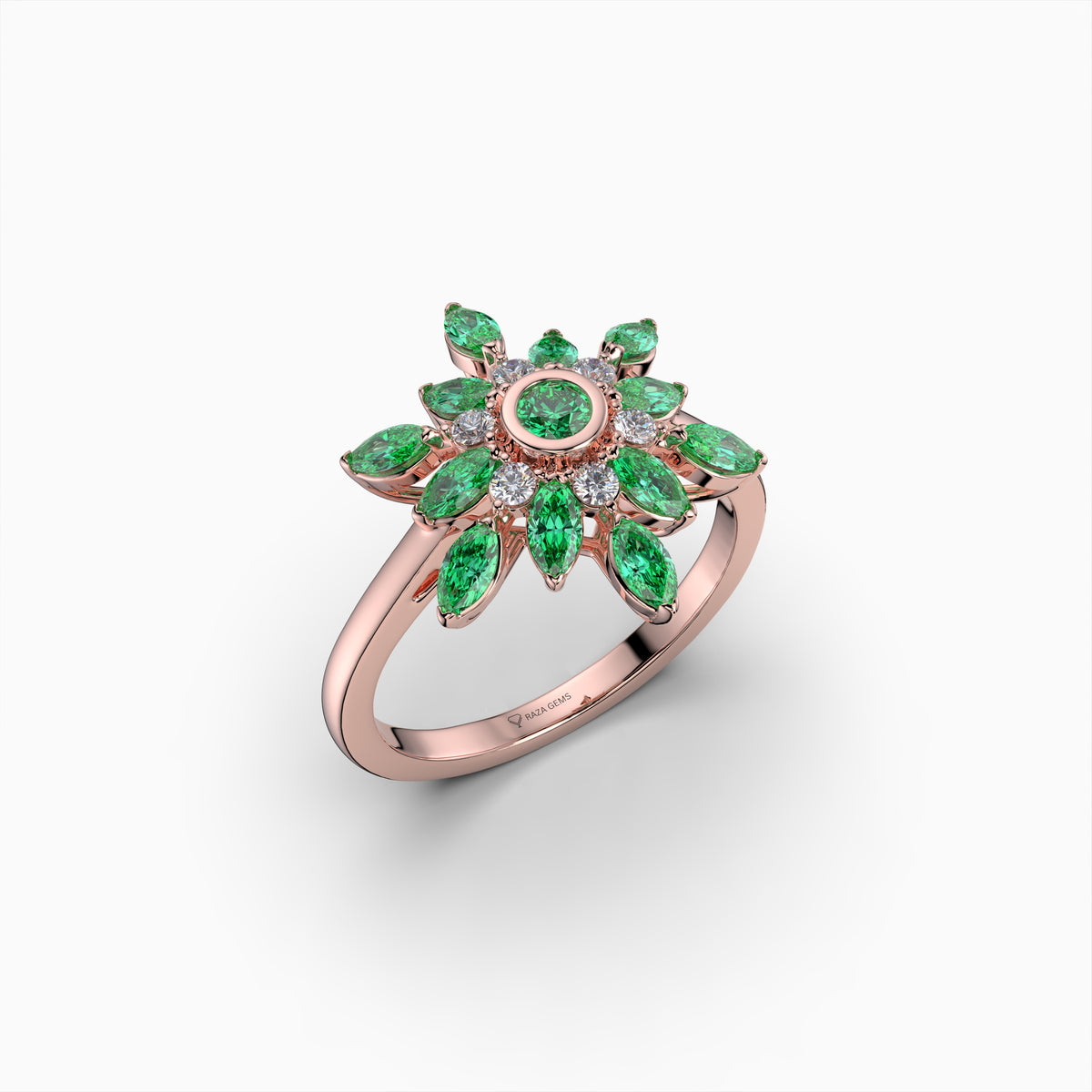 Garnet Tsavorite Ring - Andrea