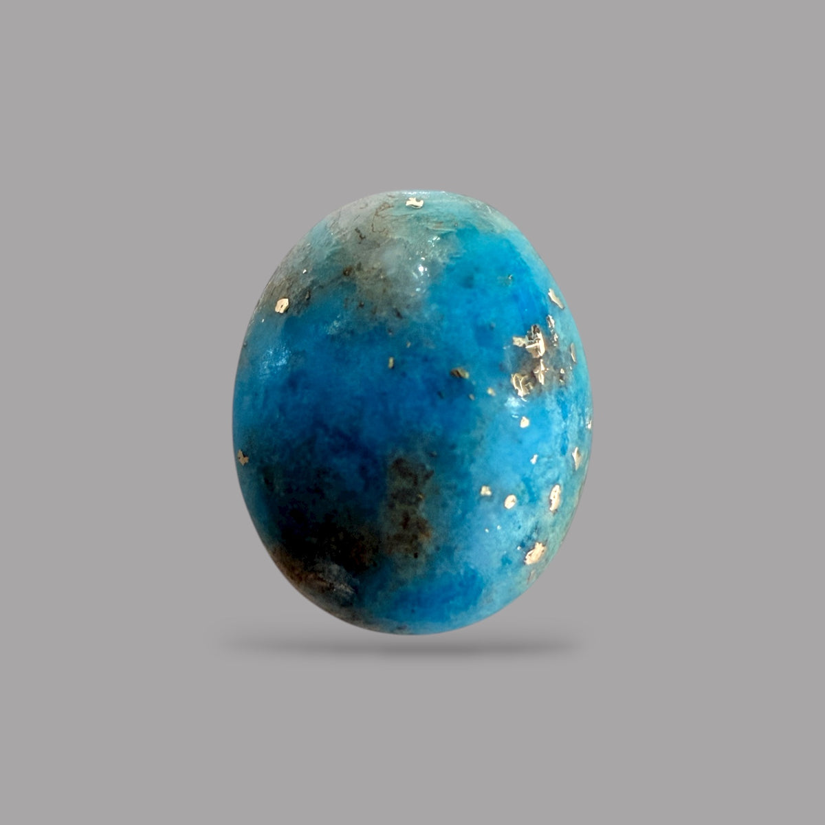 Gemstone Firoza 2.74 Carats 10 x 8.1 x 4.7 mm in Oval