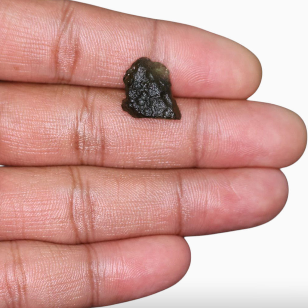 Genuine Natural Moldavite For Sale 7.19  Carats Rough Shape