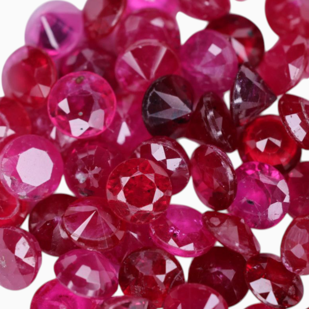 Buy Ruby Gemstone For Sale In Round Shape 8.04 Carats Size 3mm
