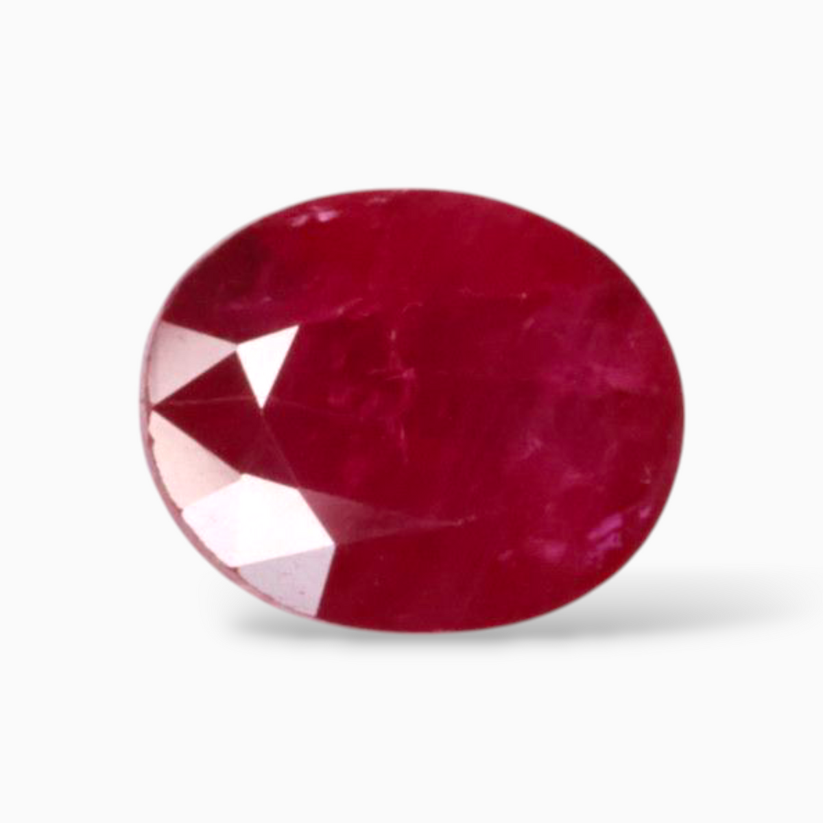 Genuine Ruby Gemstone In Oval Shape 2.63 Carats 9.1x7.2mm Size