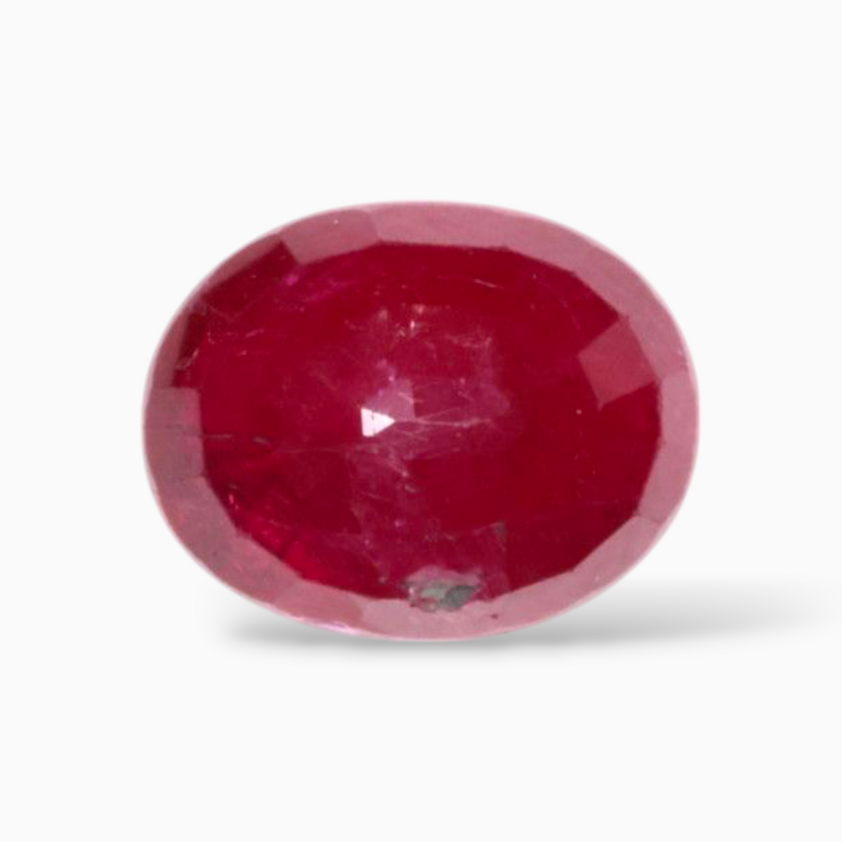 Genuine Ruby Gemstone In Oval Shape 2.63 Carats 9.1x7.2mm Size