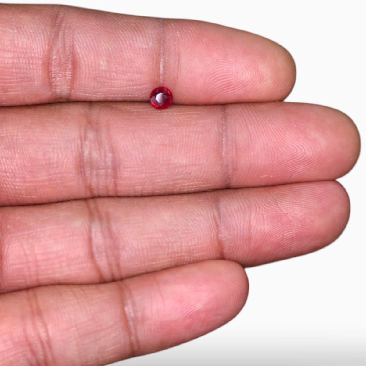 Genuine Ruby Stone 0.34 Carats Round Shape 4.4mm