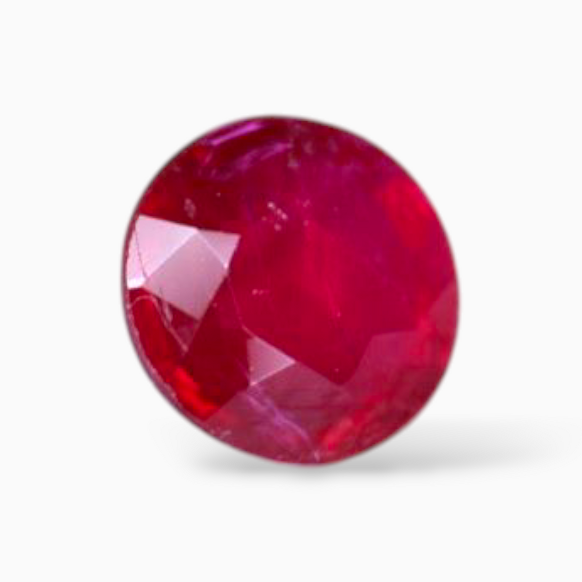 Genuine Ruby Stone 0.34 Carats Round Shape 4.4mm