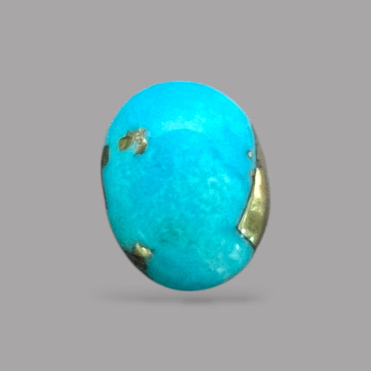 Genuine Turquoise 1.56 Carats 8.6 x 6.8 x 3 mm in oval