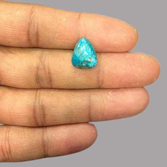 Genuine Turquoise 5.81 Carats 14 x 11.6 x 4.6 mm in Pear