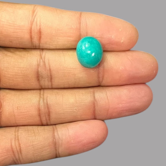 Genuine Turquoise 9.75 Carats 14.1 x 11.8 x 9.3 mm in Oval