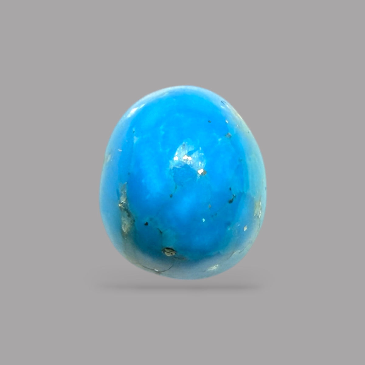 Genuine Turquoise Cabochon 3.17 Carats 10 x 8.5 x 5.5 mm in Oval