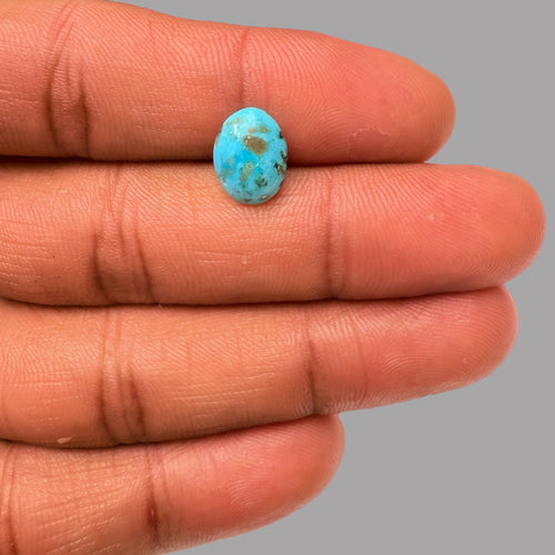 Genuine Turquoise Stone 2.30 Carats 11.3 x 8.5 x 3.6 mm in Oval