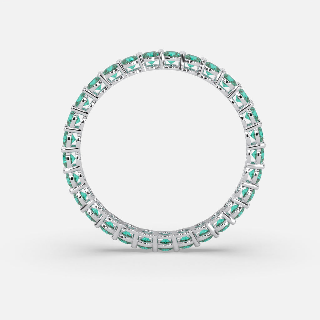Ghadir Emerald Ring 18k White Gold