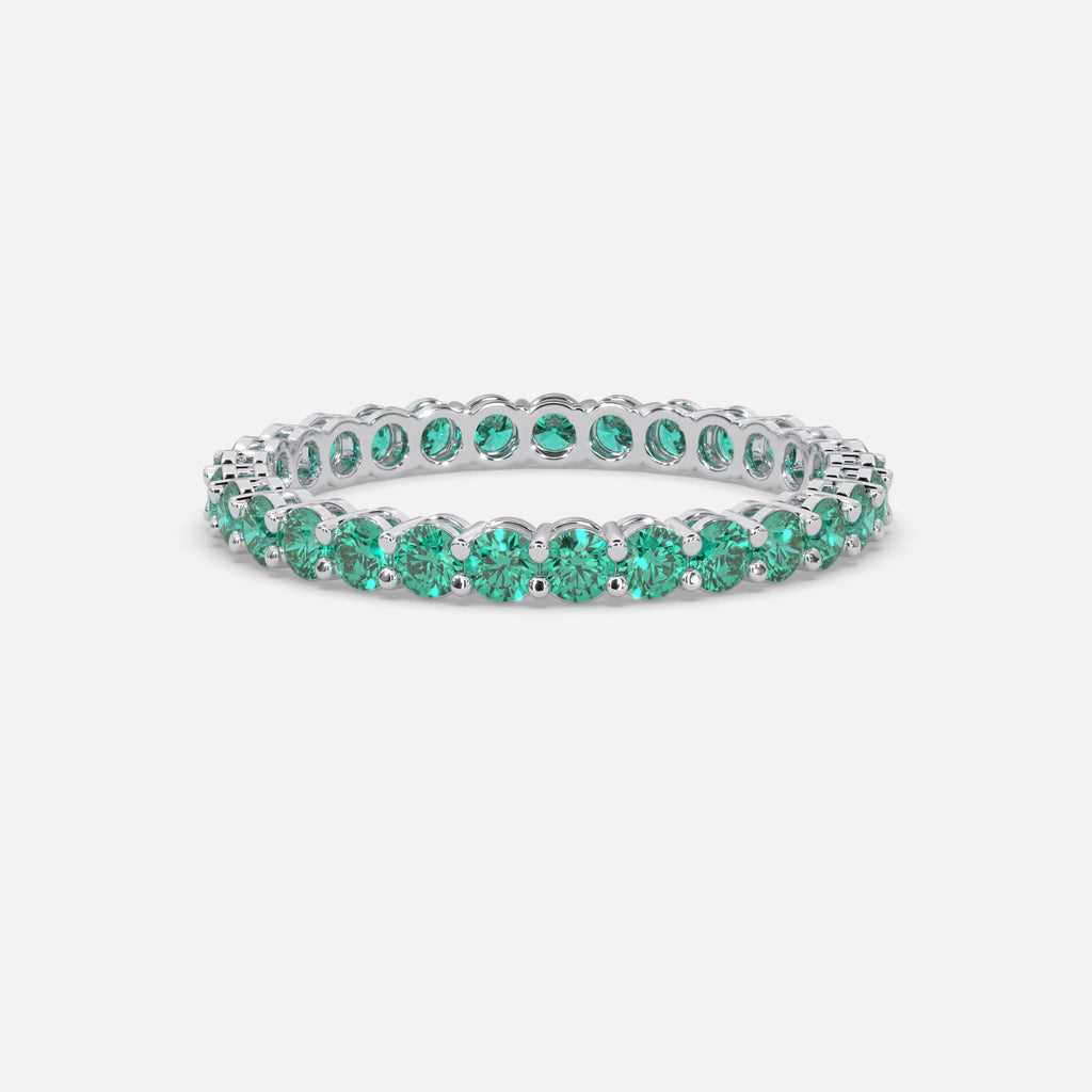 Ghadir Emerald Ring 18k White Gold