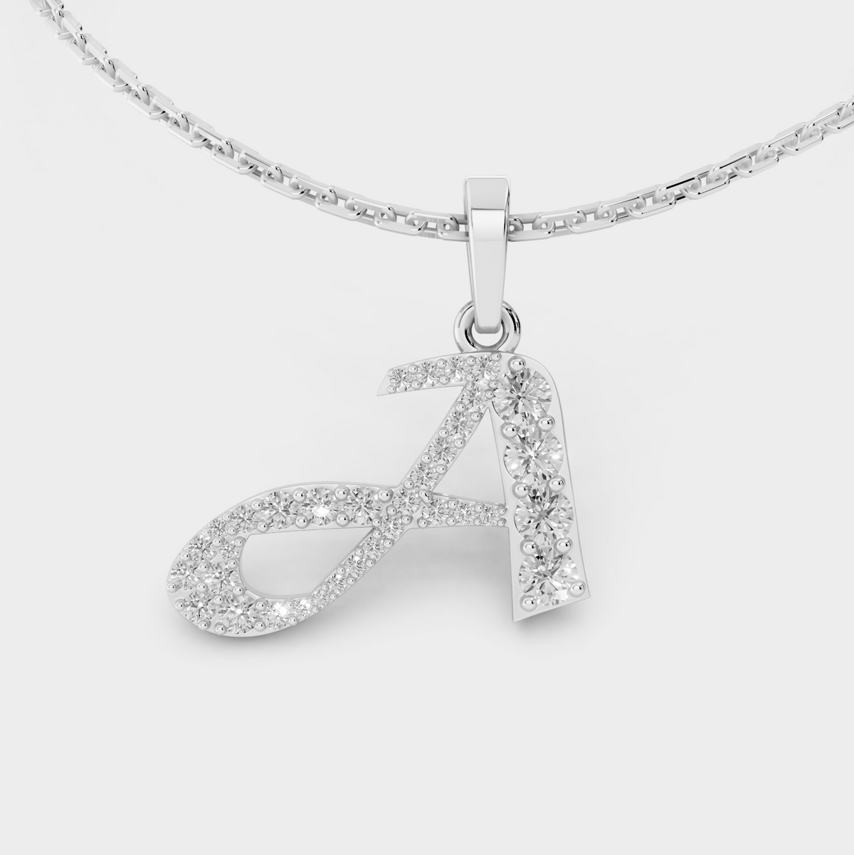 Gold A Letter Necklace