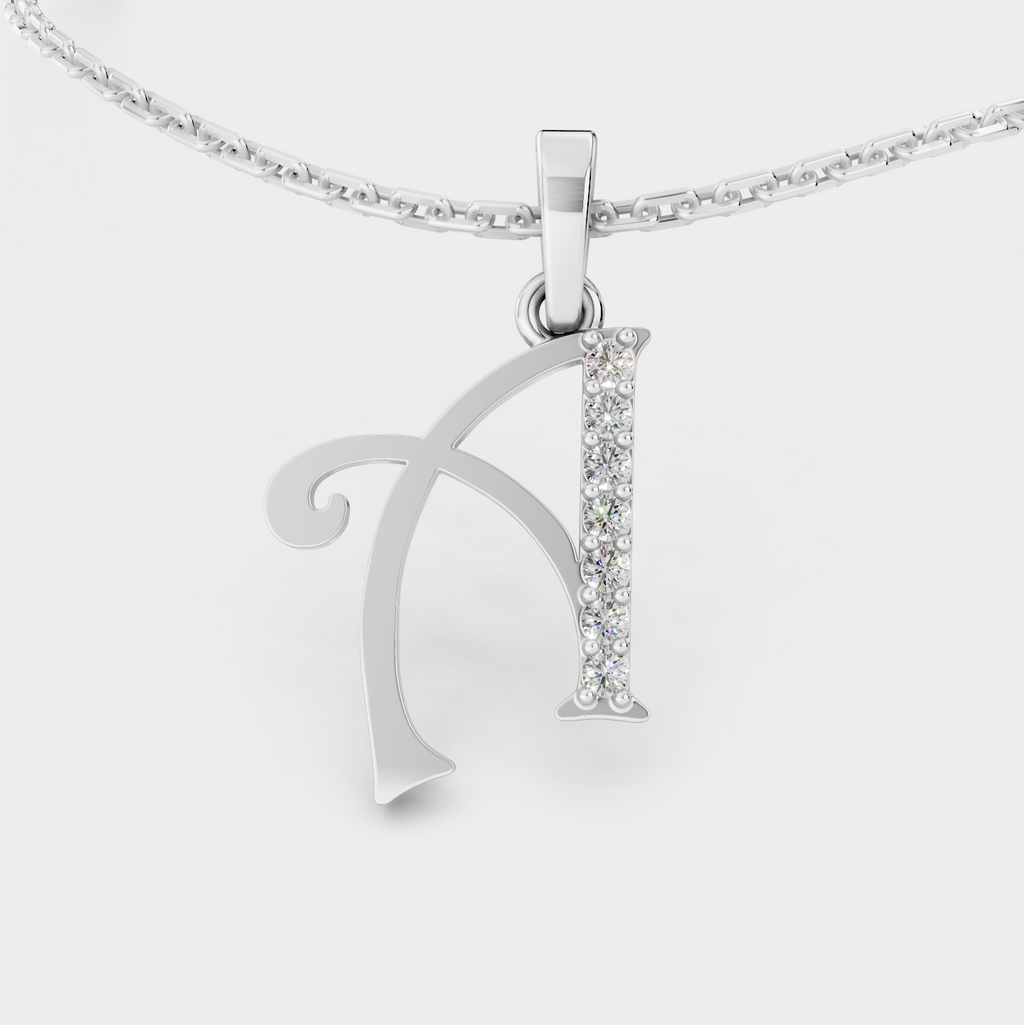 Gold Necklace With A Letter