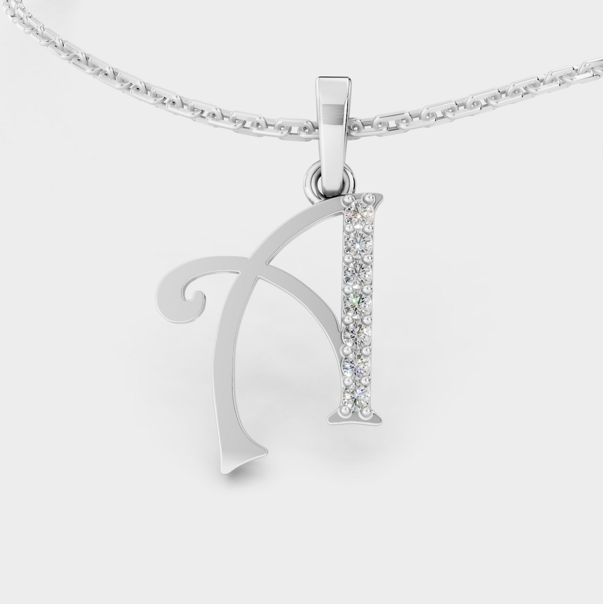 Gold Necklace With A Letter