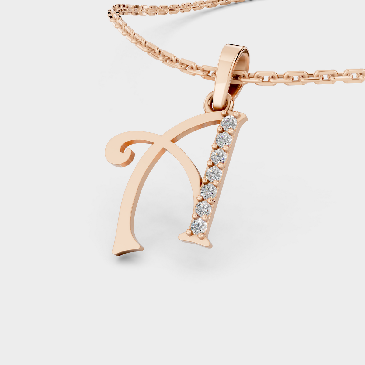 Gold Necklace With A Letter