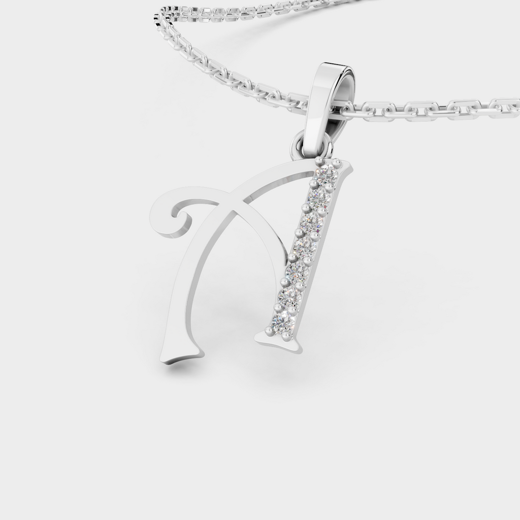 Gold Necklace With A Letter