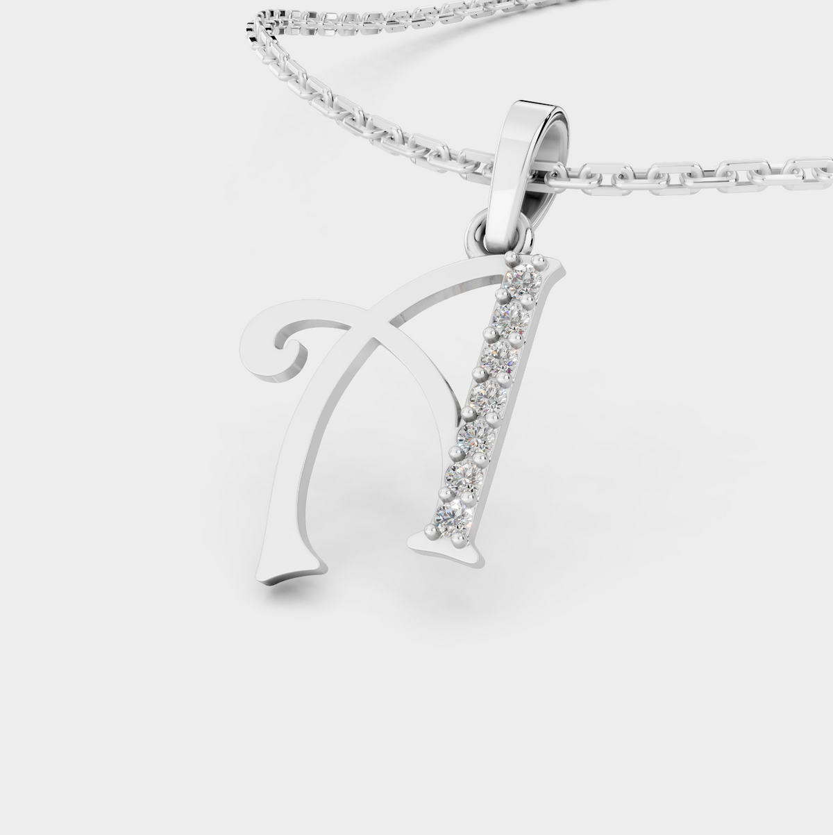 Gold Necklace With A Letter