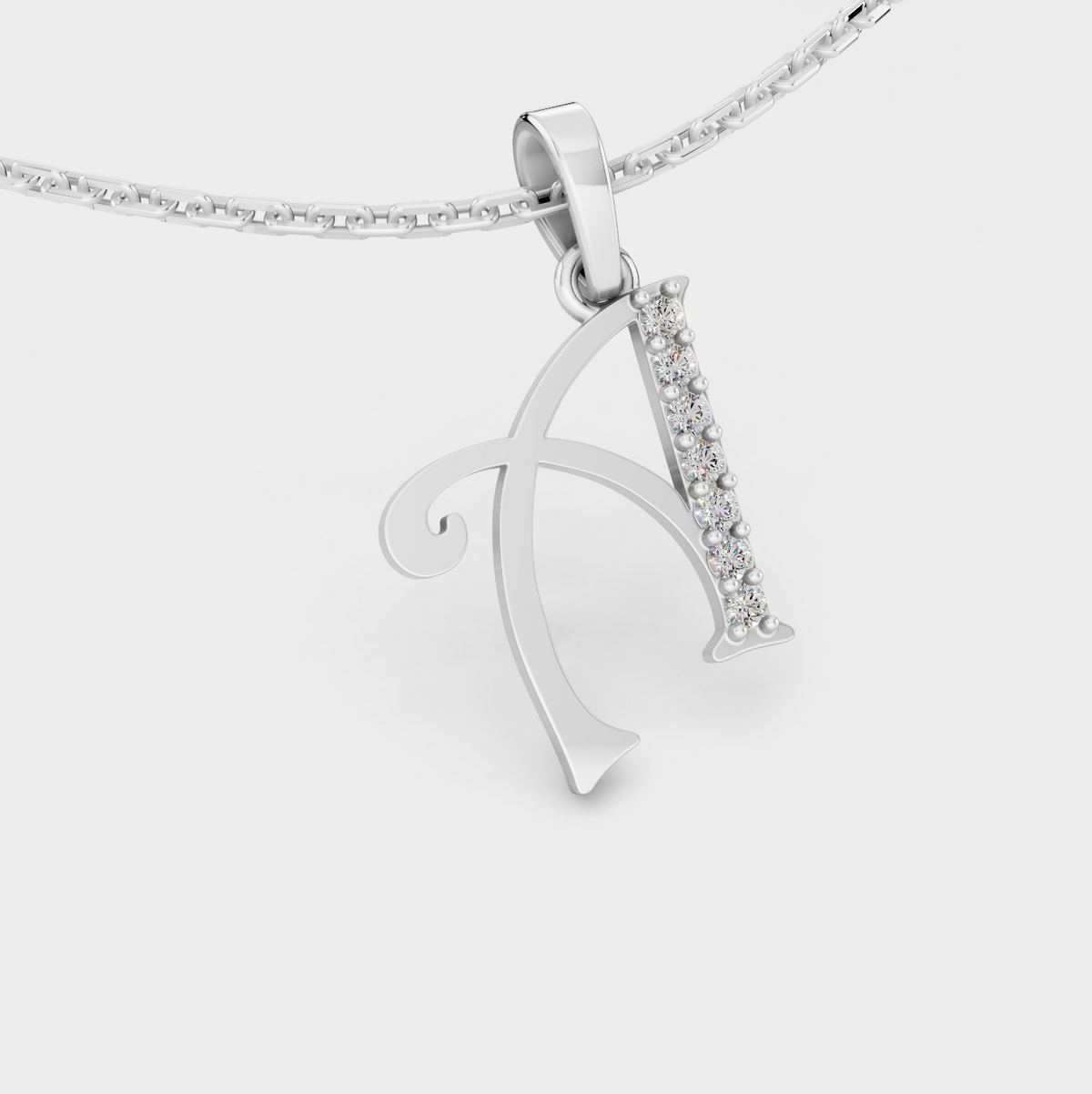 Gold Necklace With A Letter