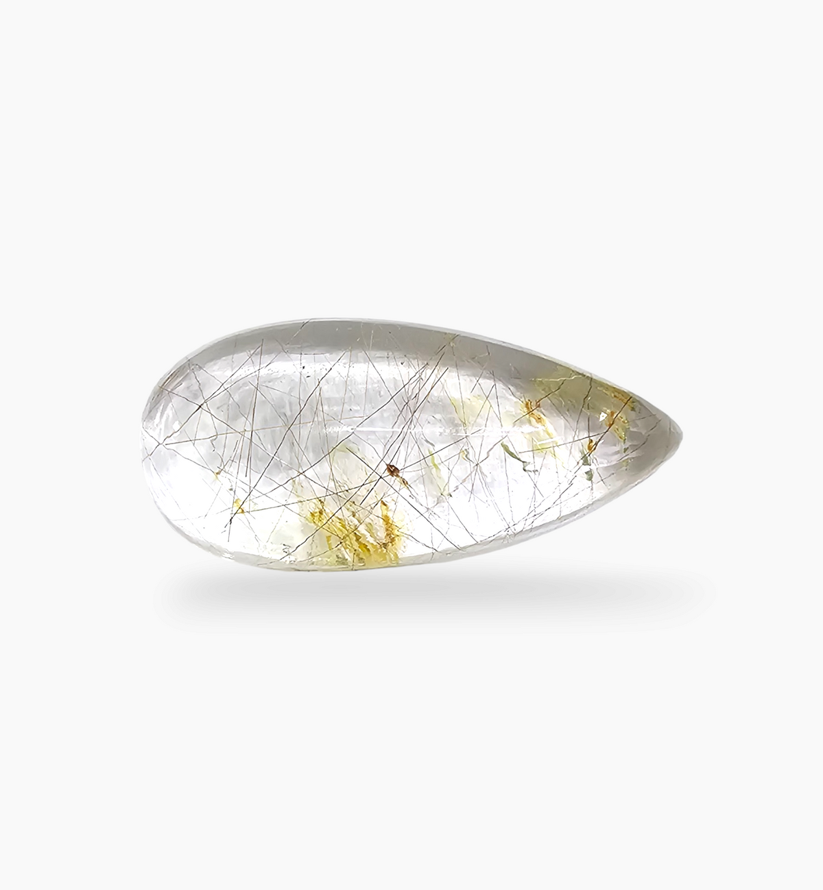 Golden Rutile Quartz Stone 21.41 Carats 28x14.7mm