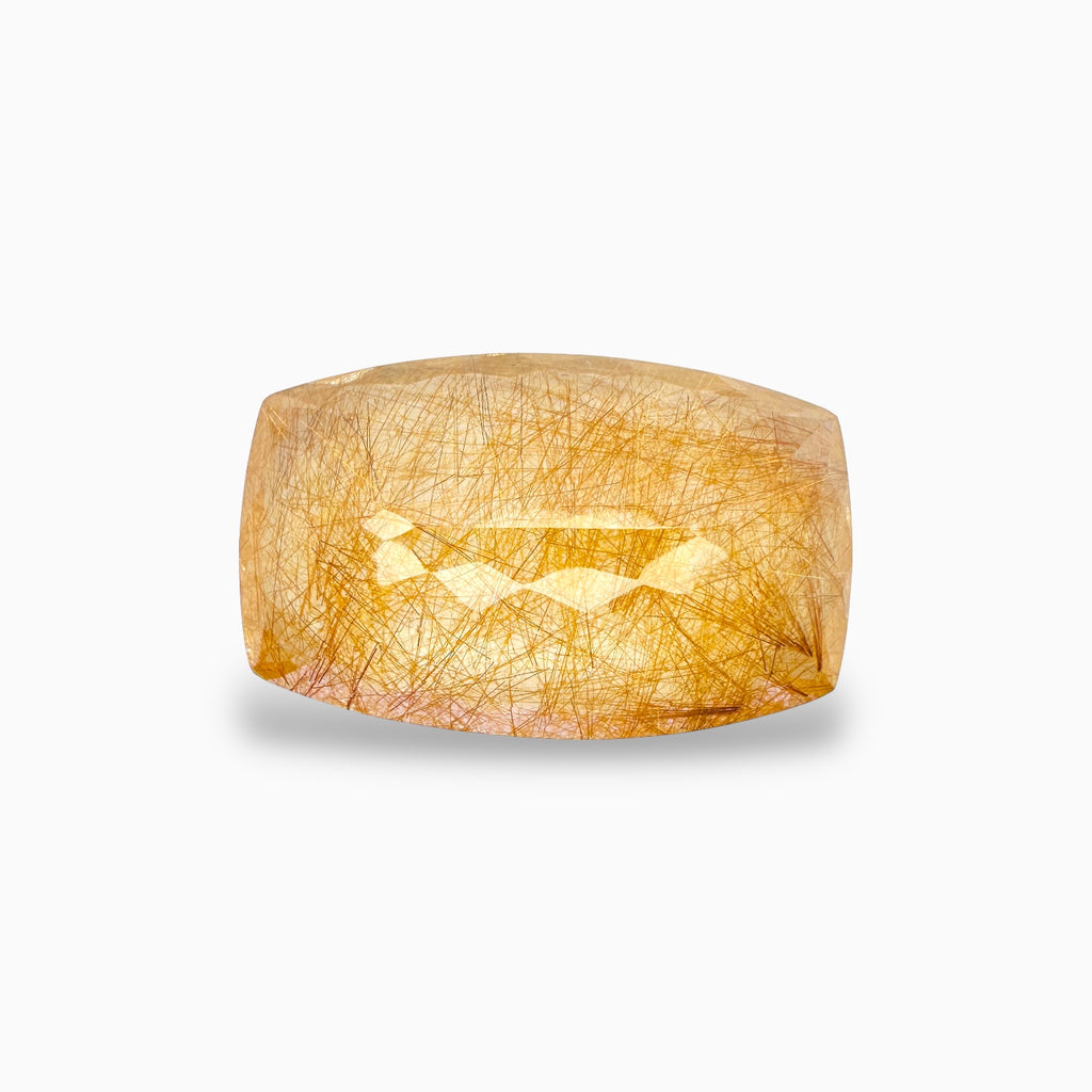 Golden Rutile Stone Cushion 51.15 Carats 31x20 mm Buy Online