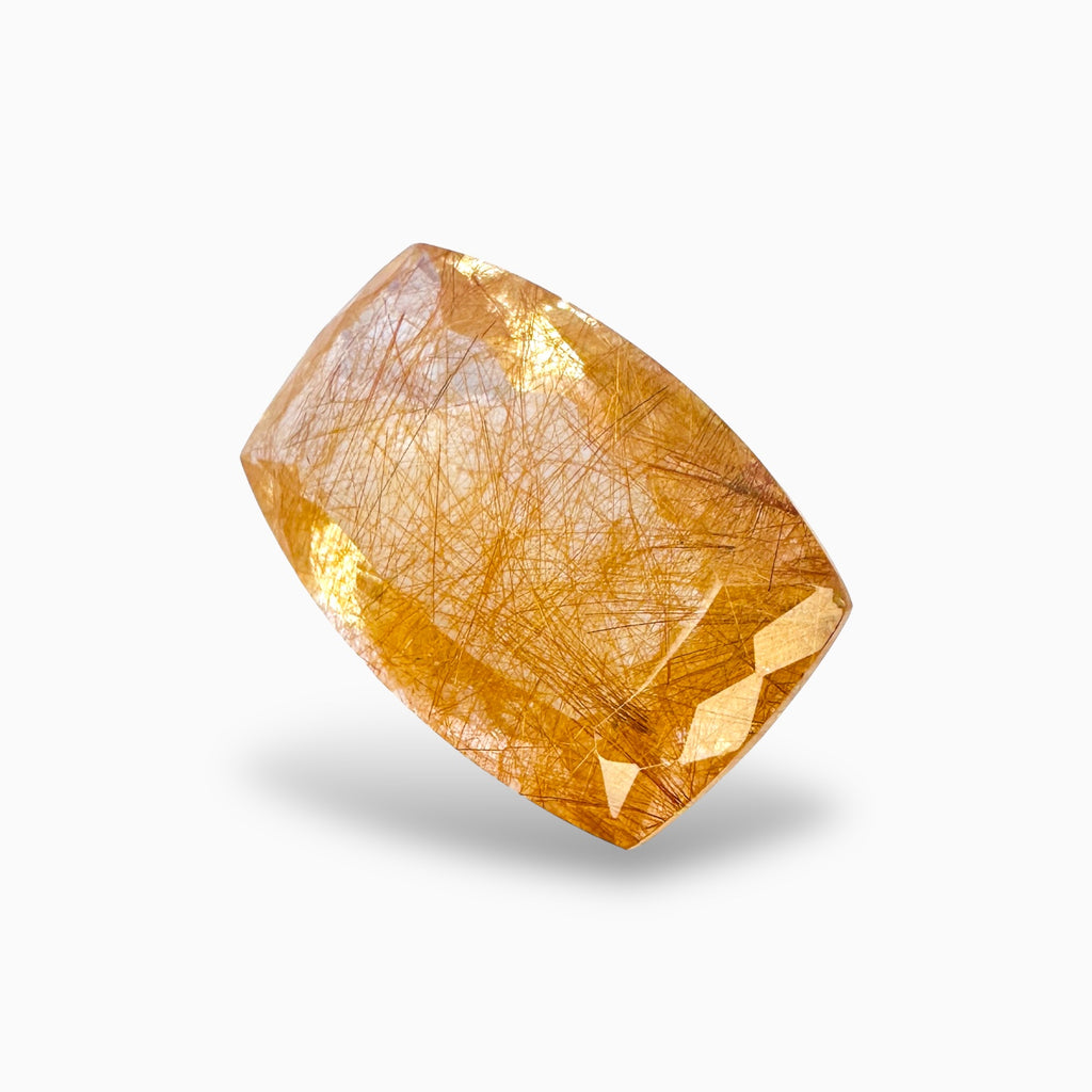 Golden Rutile Stone Cushion 51.15 Carats 31x20 mm Buy Online