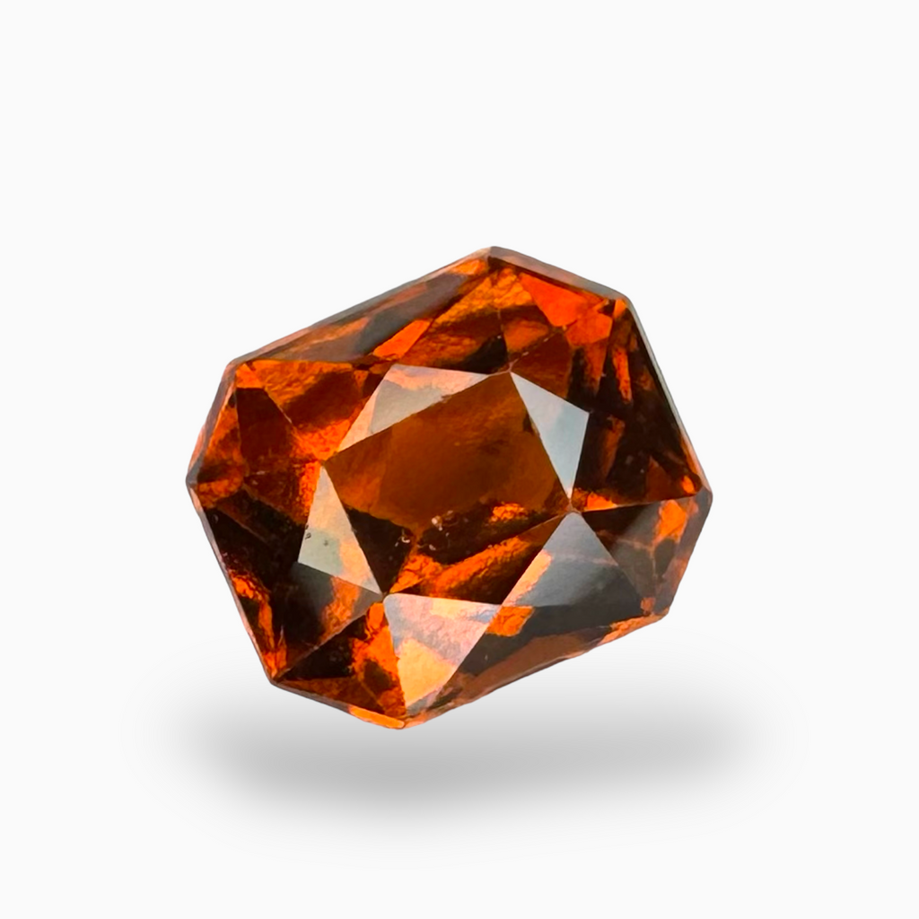 Gomed Hessonite Garnet Radiant Cut 3.96 Carats