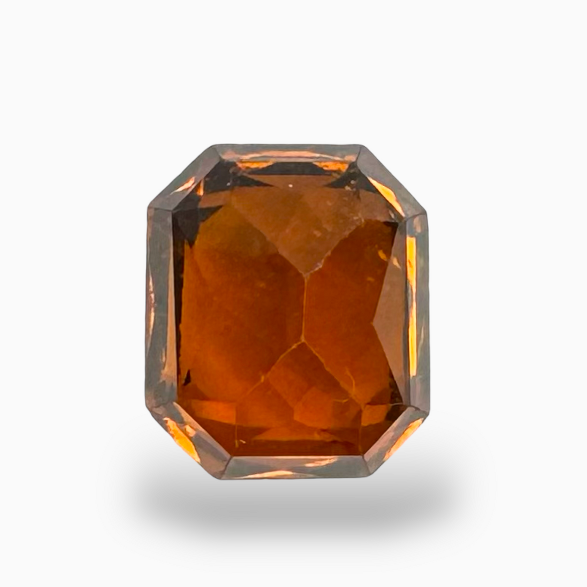 Gomed Hessonite Garnet Radiant Cut 3.96 Carats