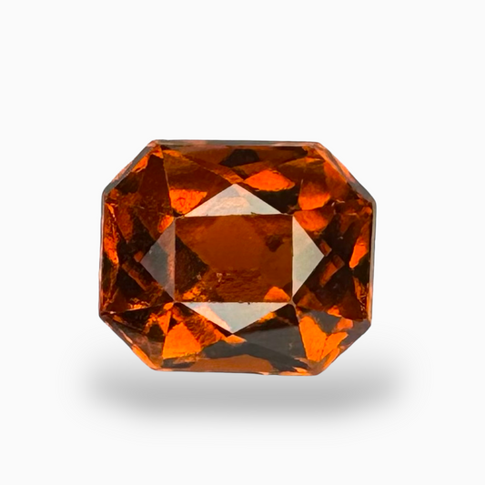 Gomed Hessonite Garnet Radiant Cut 3.96 Carats