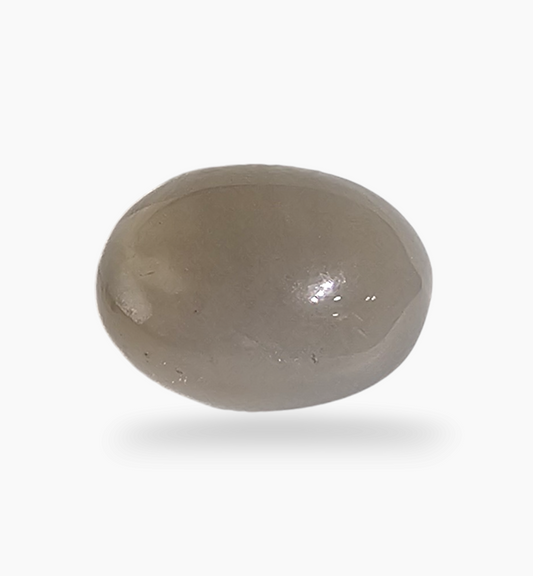 Natural Gray Moonstone Gemstone 3.40 Carats Oval Cabochon Shape 11.6x8.6mm