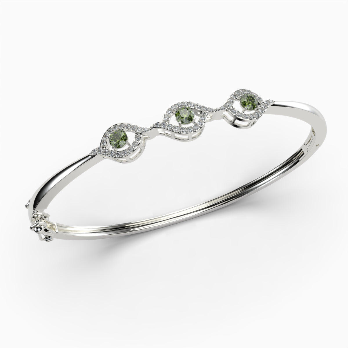 Green Amethyst Bangles - Everly