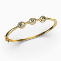 Green Amethyst Bangles - Everly