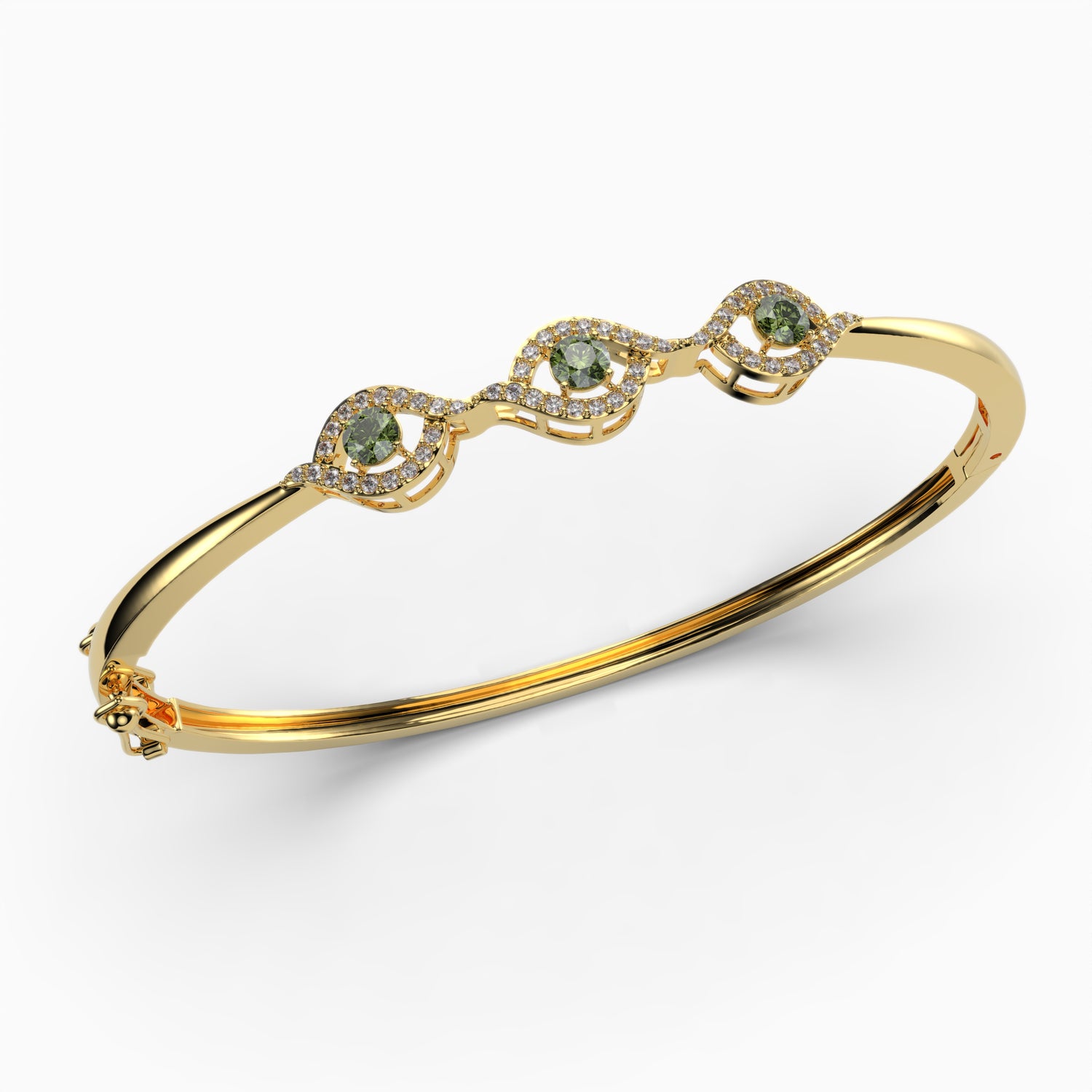 Green Amethyst Bangles