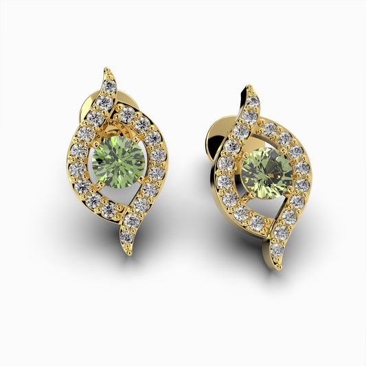 Green Amethyst Earring - Harper