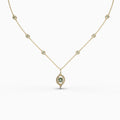 Green Amethyst Necklace - Madelyn