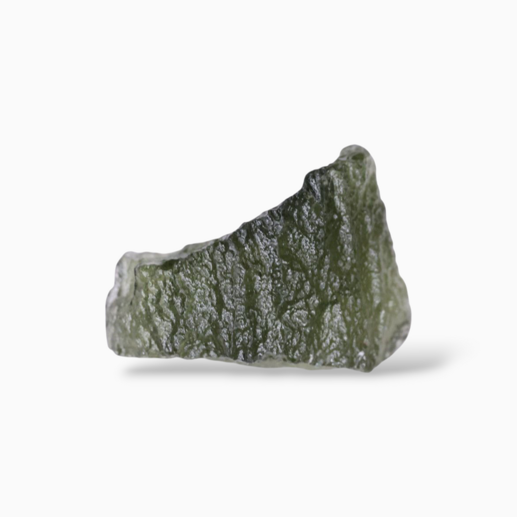 Green Moldavite Raw Real For Sale 4.30 Carats Rough Shape