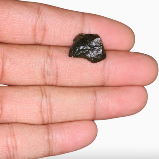 Raw Moldavite For Sale 8.08 Carats Rough Shape