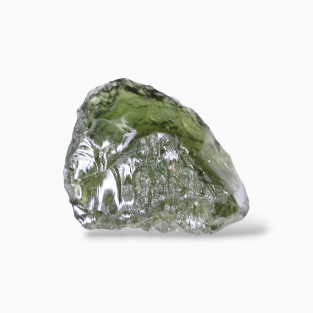 Buy Natural Green Moldavite For Sale 4.99 Carats Rough Shape