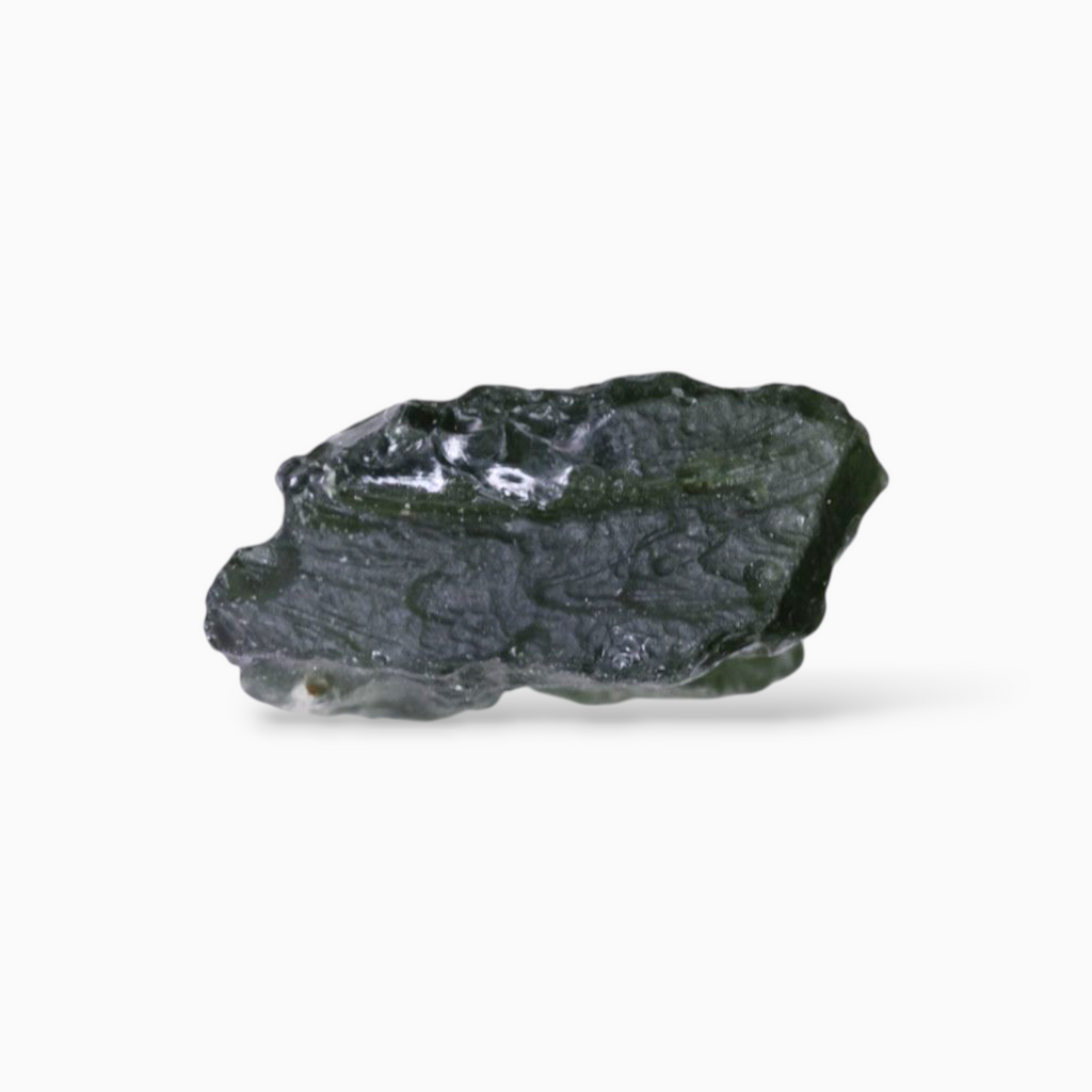 Natural Green Moldavite Raw For Sale 4.64 Carats Rough Shape