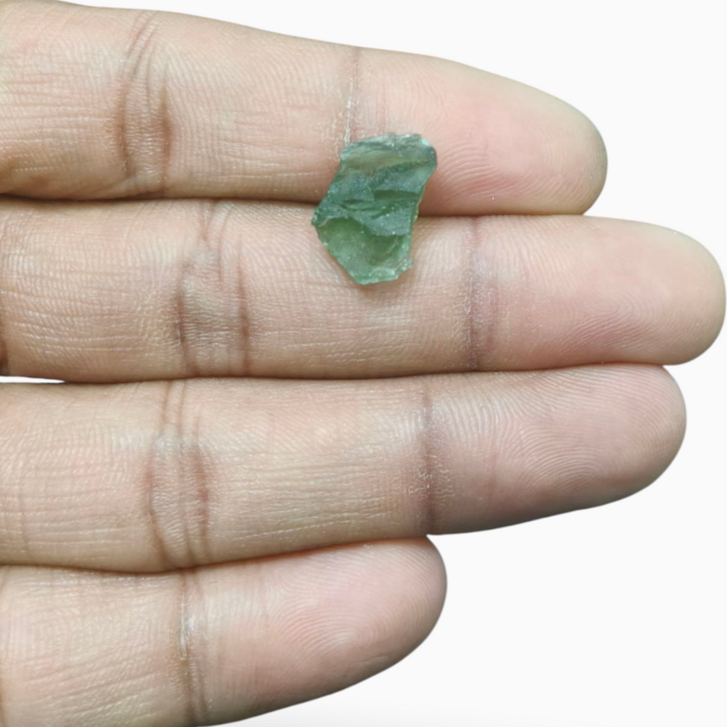 Buy Raw Moldavite Gemstone For Sale 3.70 Carats Rough Shape
