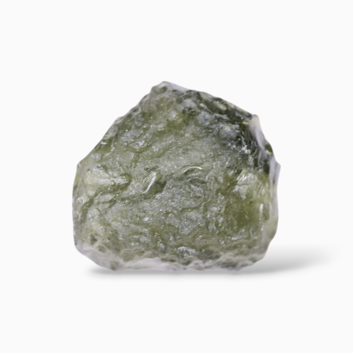 Green Moldavite Crystal Real For Sale 4.16 Carats Rough Shape