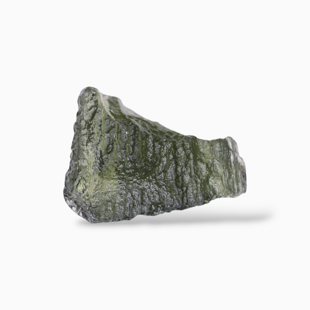 Green Moldavite Raw Real For Sale 4.30 Carats Rough Shape
