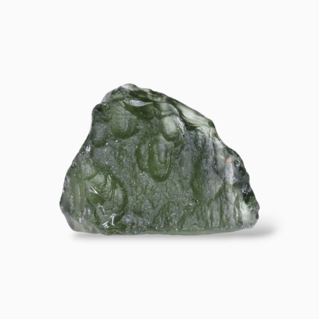 Natural Green Moldavite Raw For Sale 4.64 Carats Rough Shape