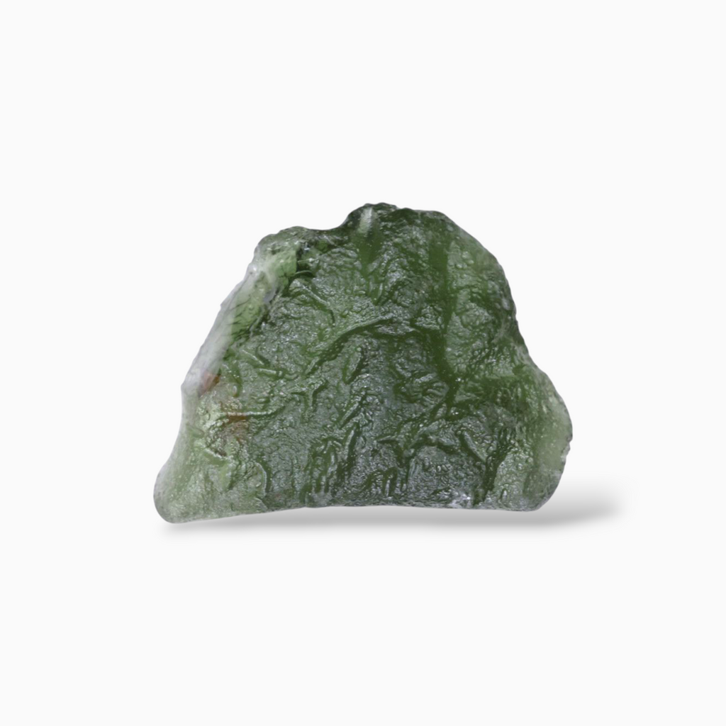 Loose Raw Moldavite Crystal For Sale 7.53 Carats Rough Shape