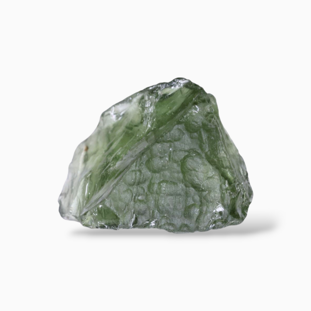 Natural Green Moldavite Raw For Sale 4.64 Carats Rough Shape