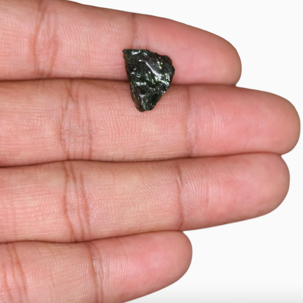 Buy Now Raw Moldavite For Sale 6.66 Carats Rough Shape